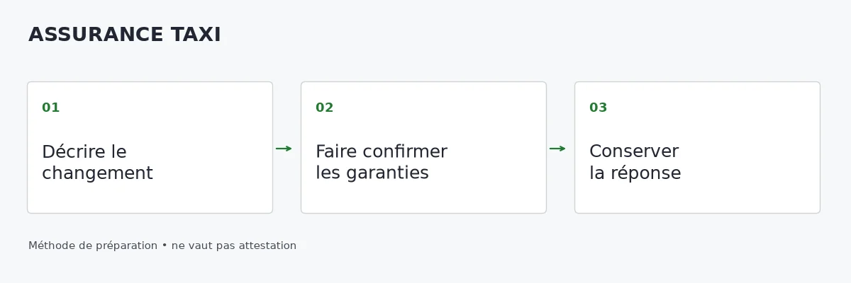 Taxi : que déclarer à l’assurance quand le véhicule ou le conducteur change ?